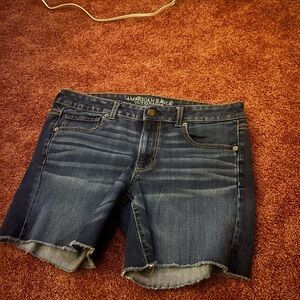 American Eagle Outfitters Dark Blue Jean Shorts